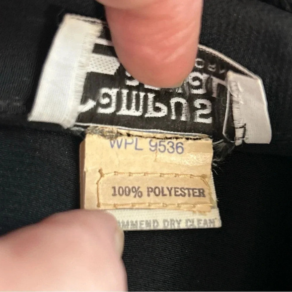 Vintage Campus Casual Of California Black Feather Accent Blazer‎ Whimsigoth - Picture 11 of 12